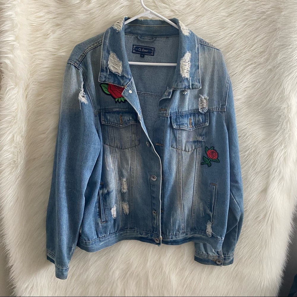 🆕 Distressed Jean Jacket
